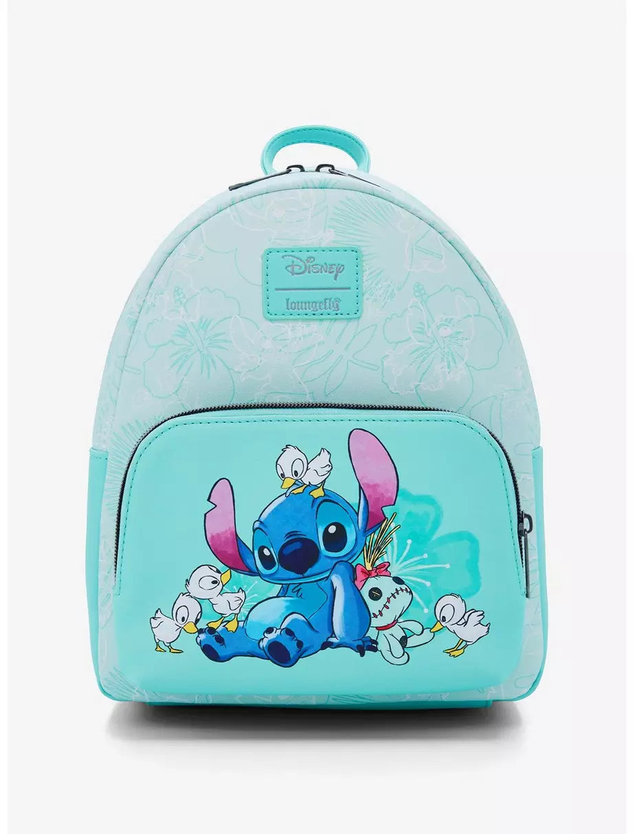 Stitch With Ducks Loungefly Mini Backpack