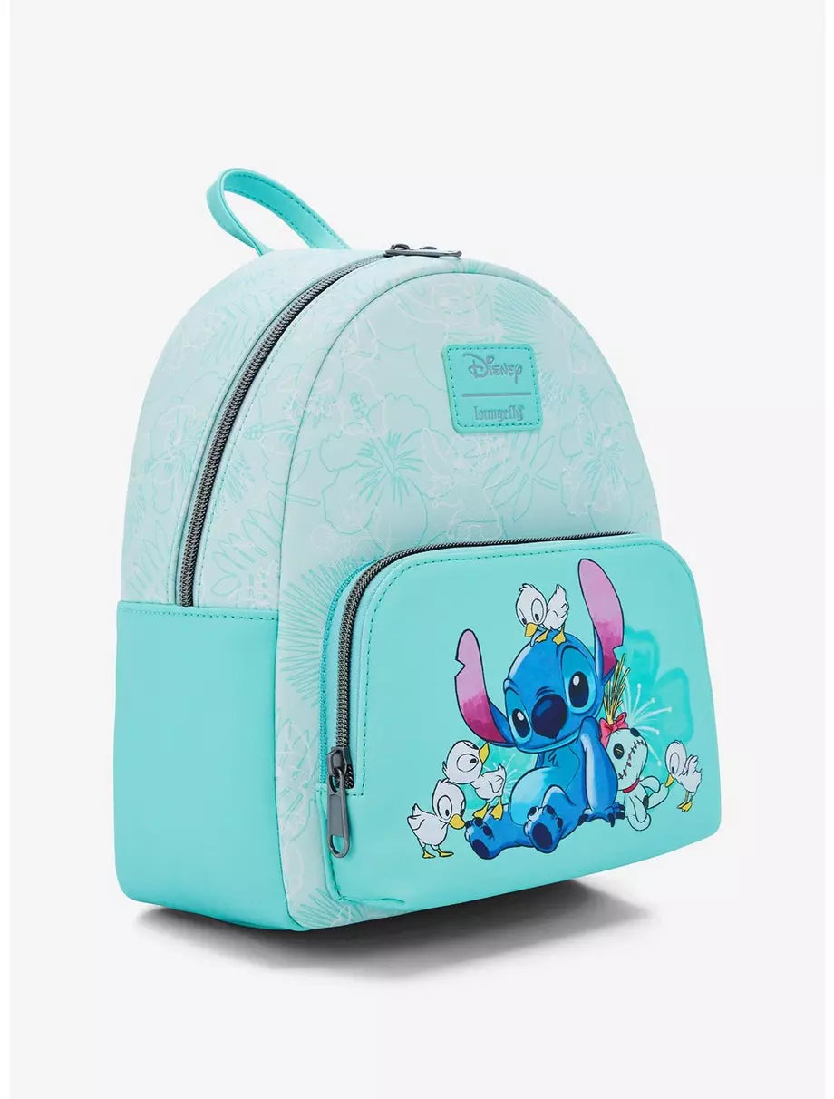 Stitch With Ducks Loungefly Mini Backpack