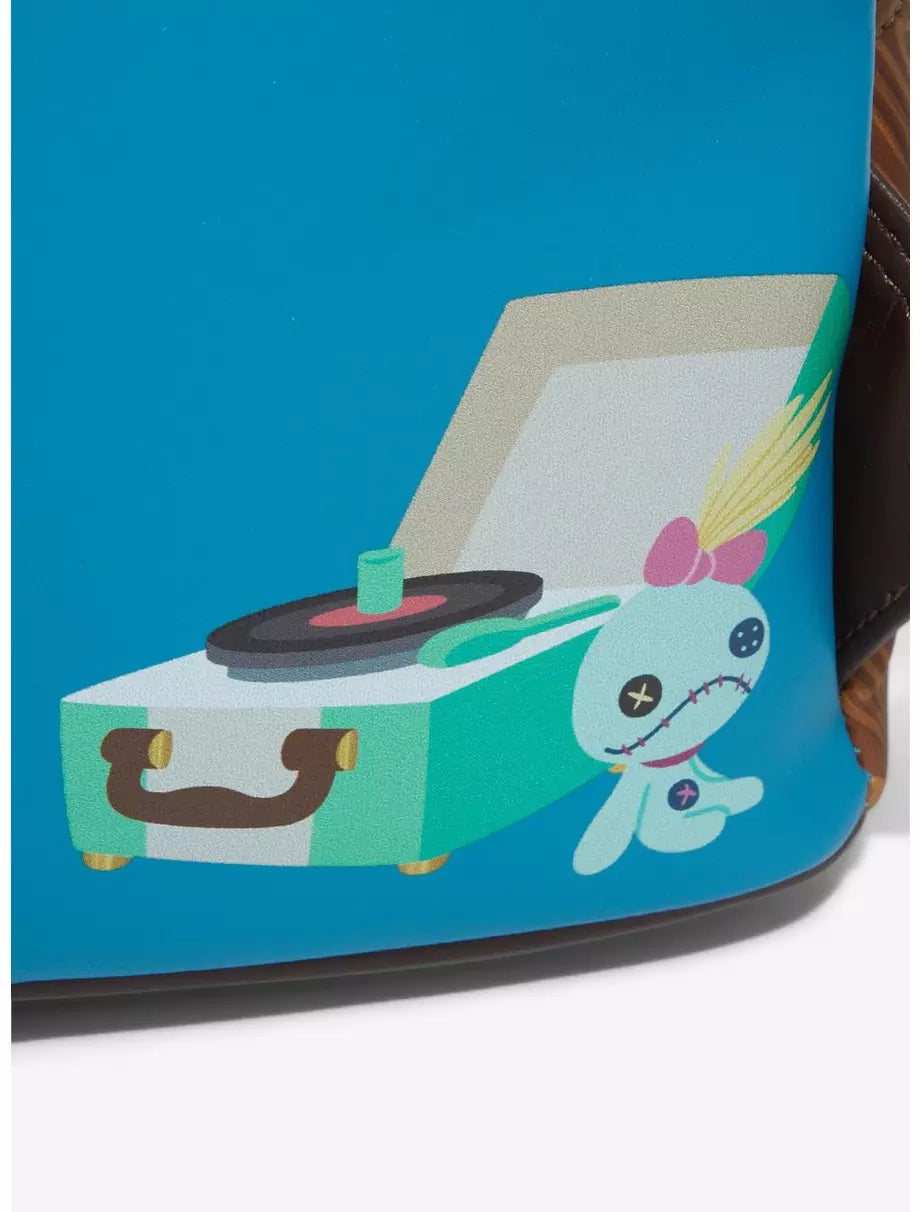 Lilo & Stitch Record Player Stitch Loungefly Mini Backpack