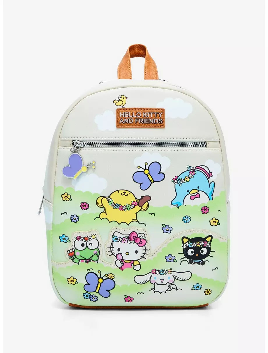 Hello Kitty And Friends: Flower Fields Bioworld Mini Backpack