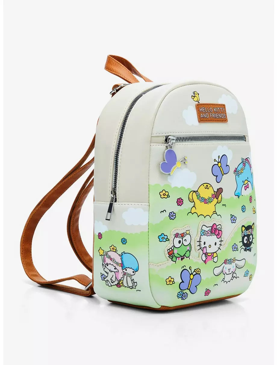 Hello Kitty And Friends: Flower Fields Bioworld Mini Backpack