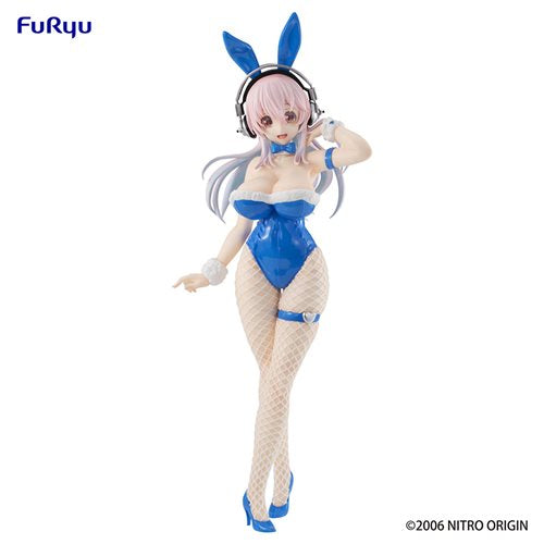 Super Sonico BiCute Bunnies Blue Rabbit Ver. FuRyu Figure