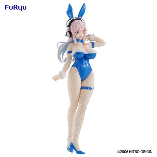 Super Sonico BiCute Bunnies Blue Rabbit Ver. FuRyu Figure